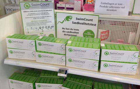 Great SwimCount display on Amagerbro Apotek, Denmark!